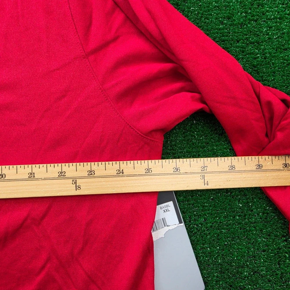 Nike MLB St Louis Cardinals Shirt Mens 2XL Red Long Sleeve Baseball Training NWT